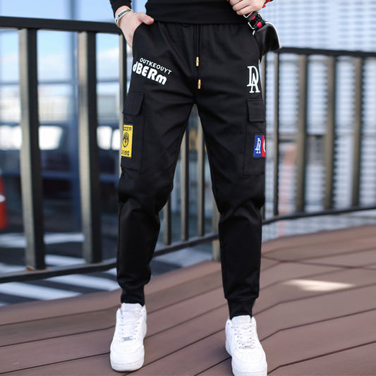 Pantalones de Chándal Casuales de Algodón para Hombre Talla Grande