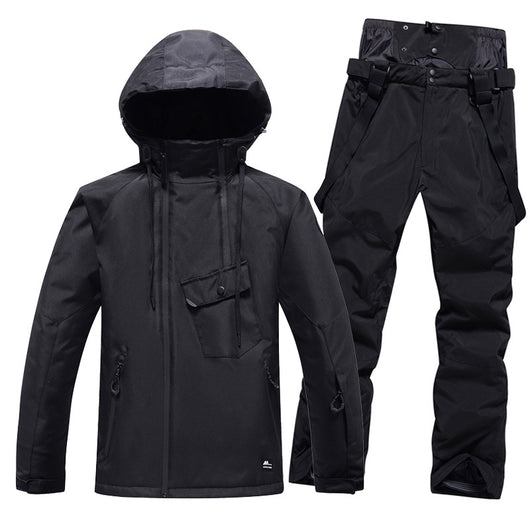 Traje de Esquí Unisex de Color Sólido - Image 8