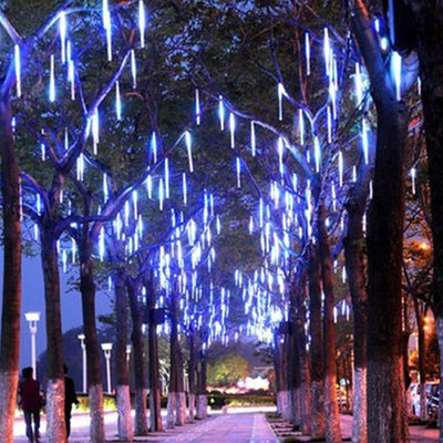Luces de Lluvia Meteórica LED - Decoración Navideña Impermeable para Árbol