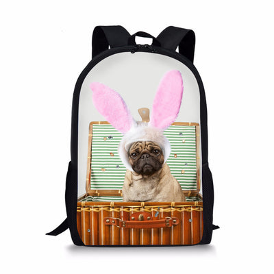 Mochila Escolar Infantil Pug - Diseño Adorable para Primaria - Image 12
