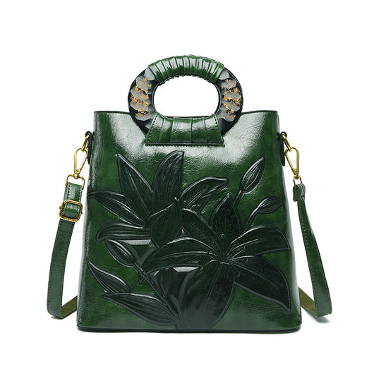 Bolsa de Hombro Étnica Floral Grande - Capacidad Amplia para Mujer - Image 7