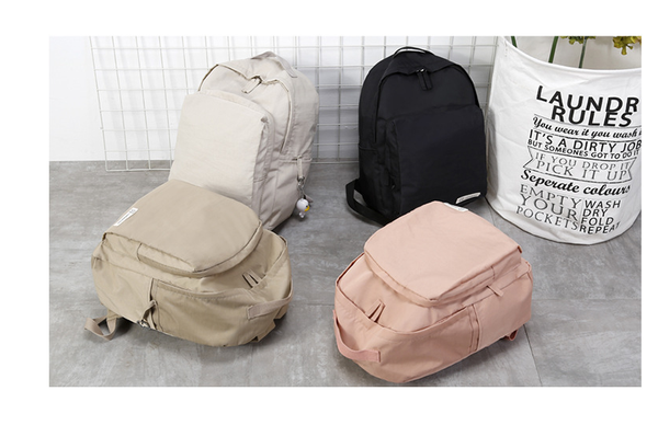 Mochila Oxford Impermeable de Color Sólido para Uso Diario