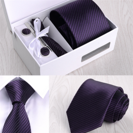 Corbata Rayada 8cm en Caja de Regalo Premium - Image 19