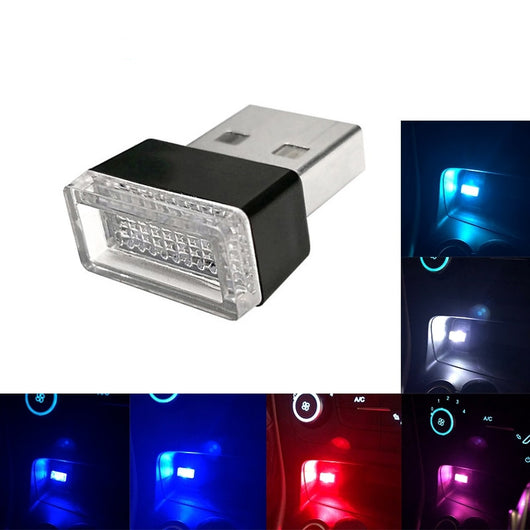 Luz Nocturna USB para Auto - Iluminación Interior Compacta