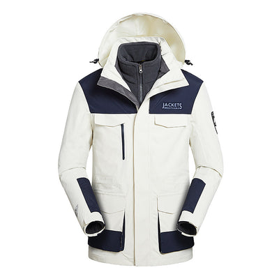 Chaqueta de Esquí para Hombre Impermeable Térmica Softshell Resistente al Viento - Image 11