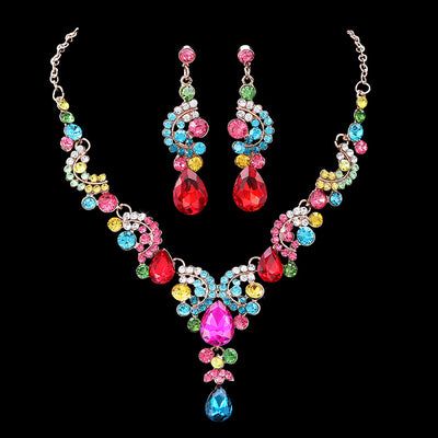 Conjunto de Collar de Diamantes para Novia - Joyería de Moda Elegante - Image 8