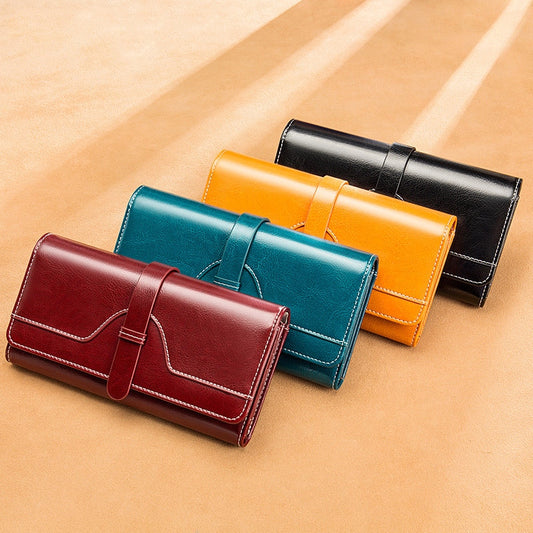 Bolso de Cuero Genuino de Gran Capacidad