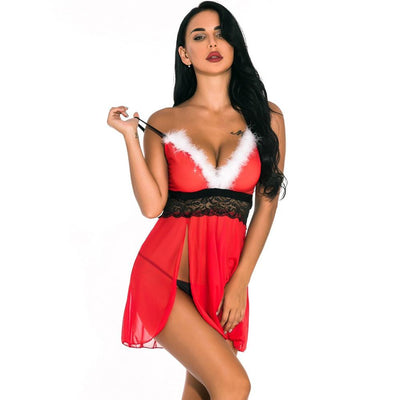Vestido de Noche Sling Navideño Elegante - Image 6