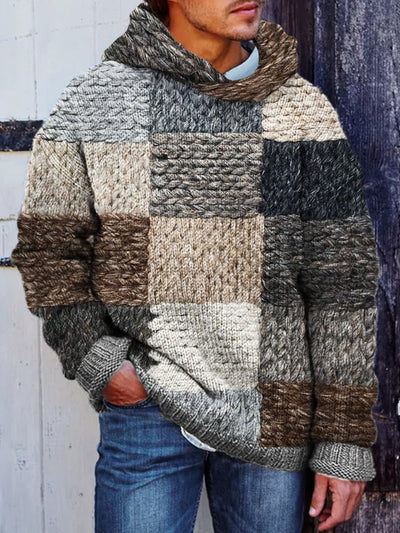 Sudadera Estampado Cuadros para Hombre - Image 7