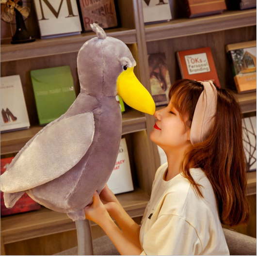 Peluche Suave Cigüeña Gris - Juguete de Felpa Premium - Image 3