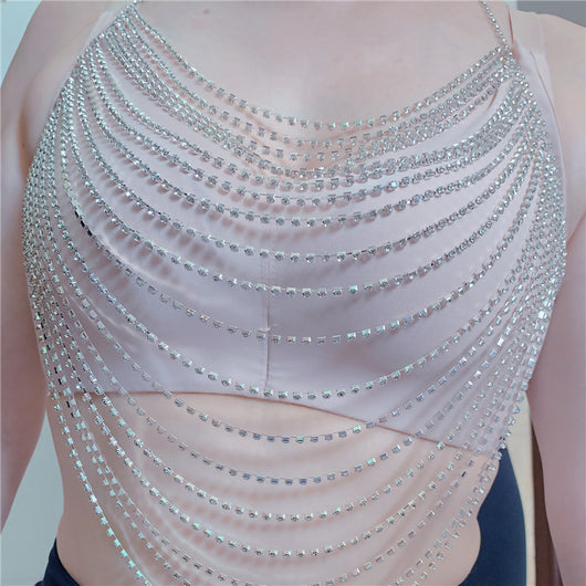 Cadena Corporal de Diamantes Brillantes - Accesorio de Moda Exagerado - Image 5