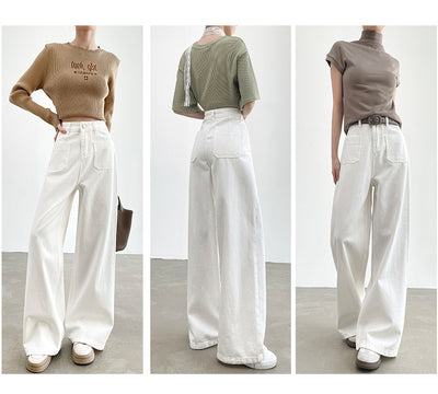 Pantalón Recto Holgado de Cintura Alta con Efecto Adelgazante - Image 26