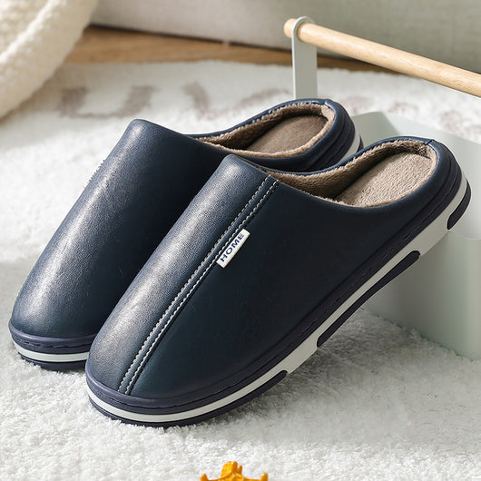 Pantuflas de Cuero PU para Pareja - Cómodas y Elegantes para Casa - Image 22