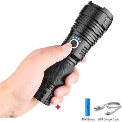 Linterna LED P70 Recargable USB para Exterior - Image 6