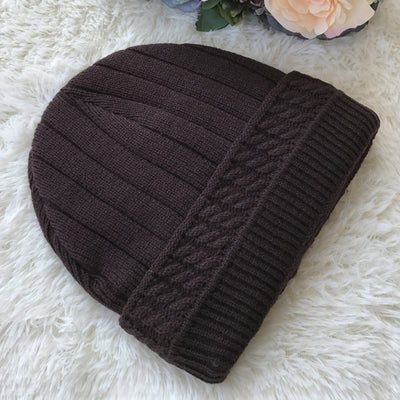 Gorro de punto para hombre con hilo esponjoso - Image 11