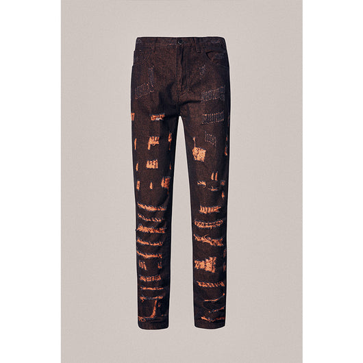 Jeans Naranja Destruction - Estilo Urbano Moderno - Image 6