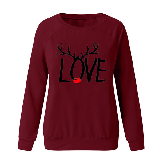 Suéter Navideño Estampado Cuello Redondo Manga Larga para Mujer - Image 16