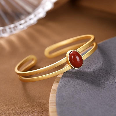 Pulsera Brazalete Dorado para Mujer - Image 7