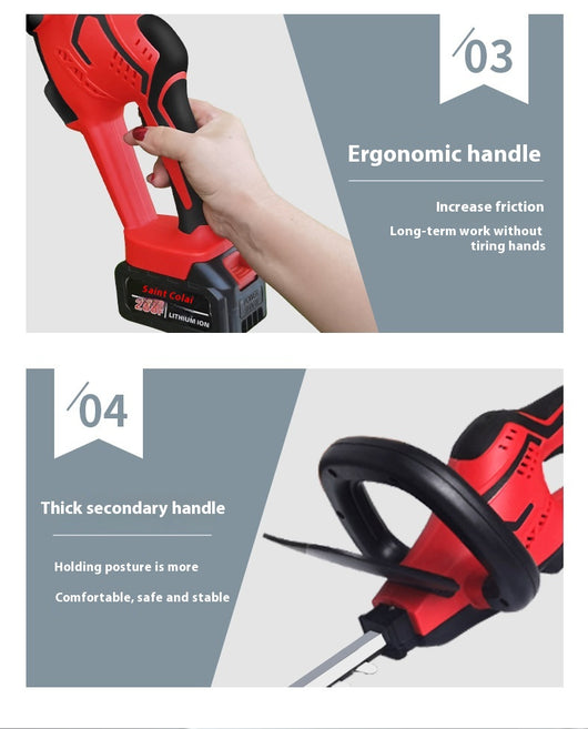 Cortasetos Eléctrico Recargable Portátil para Jardinería - Image 15