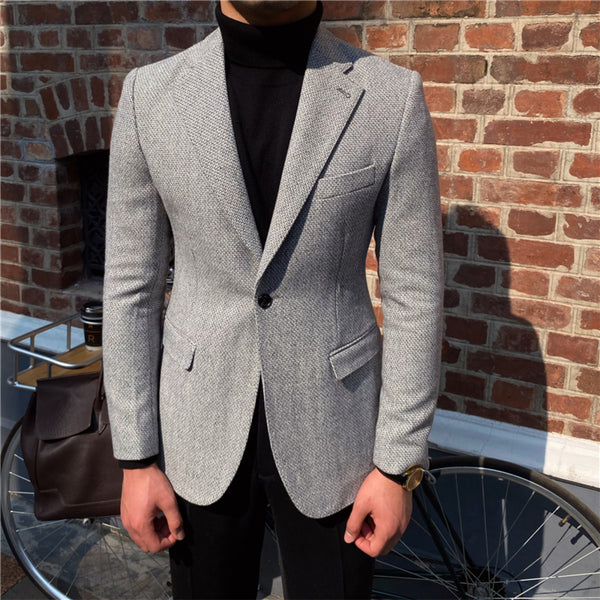 Saco de Hombre Texturizado Grueso Premium
