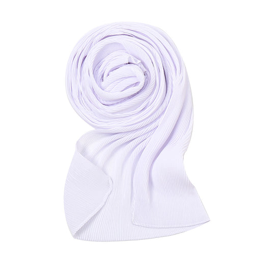 Pañuelo Plisado de Gasa Perlada - Chal Protector Solar para Mujer - Image 7