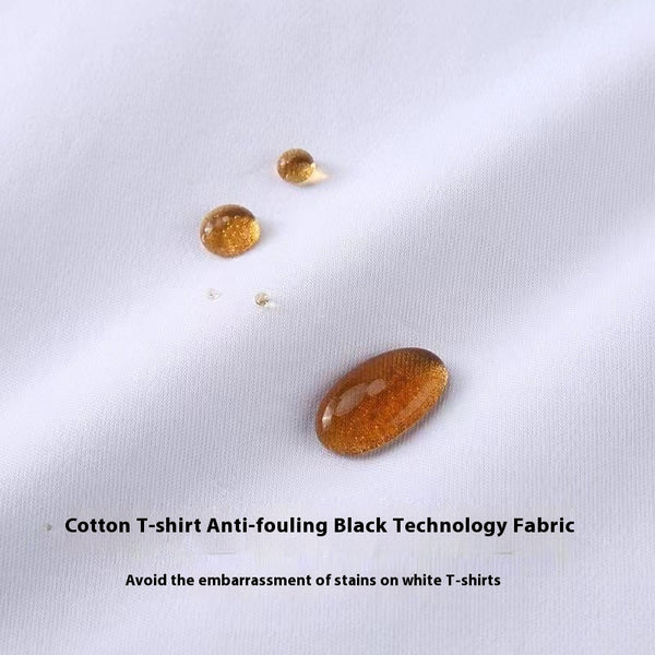 Camiseta Básica Antitinción de Algodón Xinjiang para Hombre