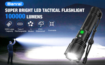 Linterna LED Recargable de Alta Potencia para Patrullaje y Emergencias - Image 11