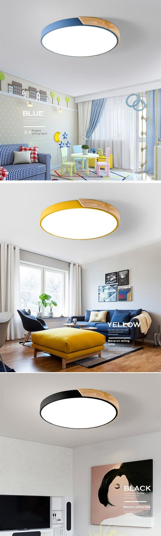 Lámpara de Techo Minimalista con Luz Creativa LED - Image 15