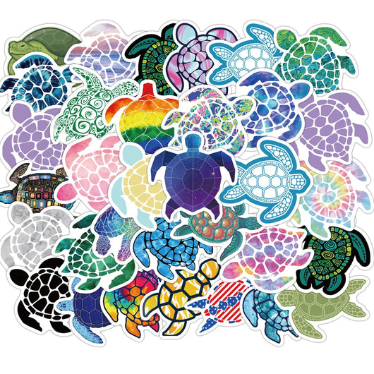 Pack de 41 Pegatinas Decorativas de Tortugas Marinas - Image 6