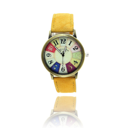 Reloj Denim Vintage Americano con Diseño Graffiti Harajuku - Image 17