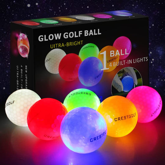 Pelotas de Golf Luminosas LED - Pack de 6 para Práctica Nocturna