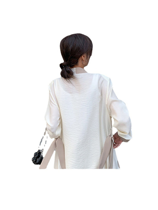 Blazer Corto de Mujer con Combinación de Colores - Image 2