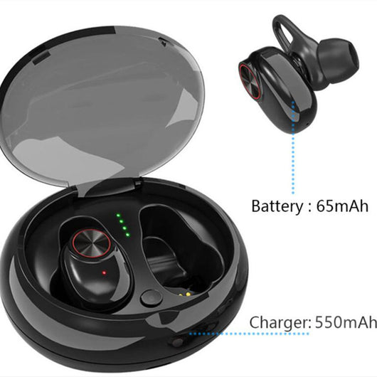 Auriculares Inalámbricos Bluetooth 5.0 con Estuche de Carga y Certificación IPX5 - Image 3