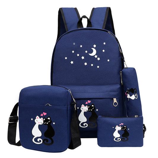Mochila Infantil de Lona con Diseños Animados - Image 2