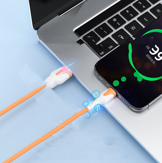 Cable de Carga Rápida Silicona Líquida USB Micro Type-C 3A