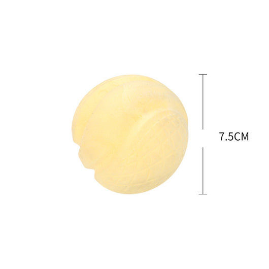 Light blue textured TPR foam dog toy ball, 7.5cm in diameter, for pet play and chewing. - Image 14