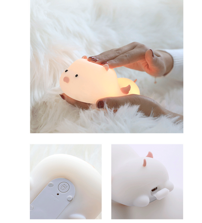 Luz Nocturna de Silicona con Forma de Cerdito - Image 10
