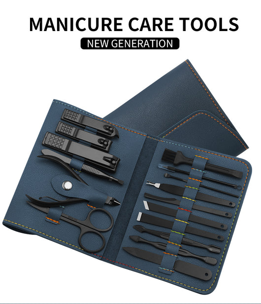 Kit de Aseo Personal 16 Piezas - Cortaúñas, Limpiador de Oídos y Herramientas de Manicura Profesional - Image 18