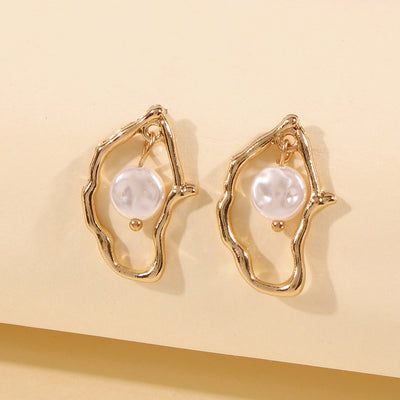 Pendientes de Perlas Orgánicas: Elegancia Única - Image 4