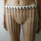 Arnés de Cuero para Mujer con Cadenas Plateadas - Joyería de Playa WRB1001