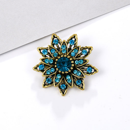 Broche de Aleación con Cristales de Fantasía Pequeño - Image 34