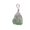 Natural stone irregular crystal raw necklace Fluorite (Silver) Pure natural