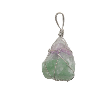 Collar de Cristal en Bruto con Dije de Piedra Natural Irregular - Image 12