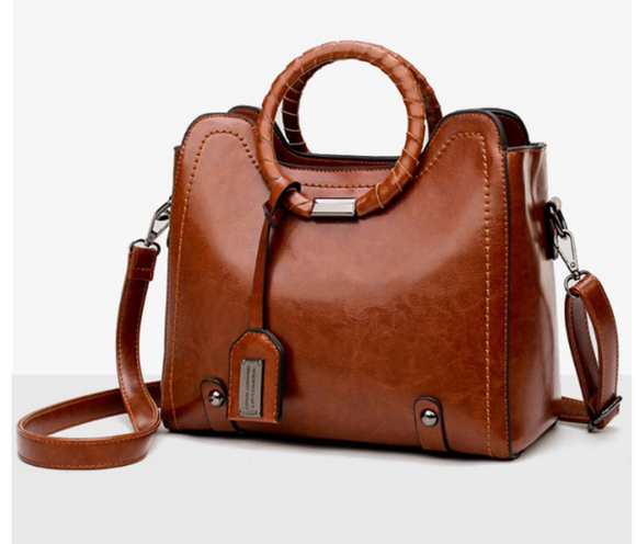 Bolso Mensajero de Cuero Encerado - Estilo Minimalista para el Verano
