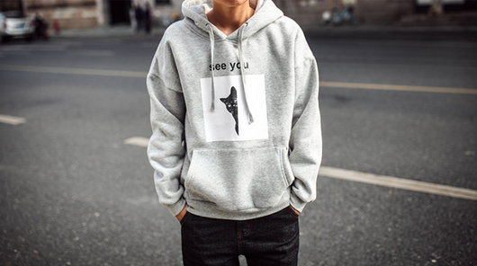 Sudadera con Capucha Gruesa para Hombre Invierno - Diseño Gato Estilo Coreano - Image 10