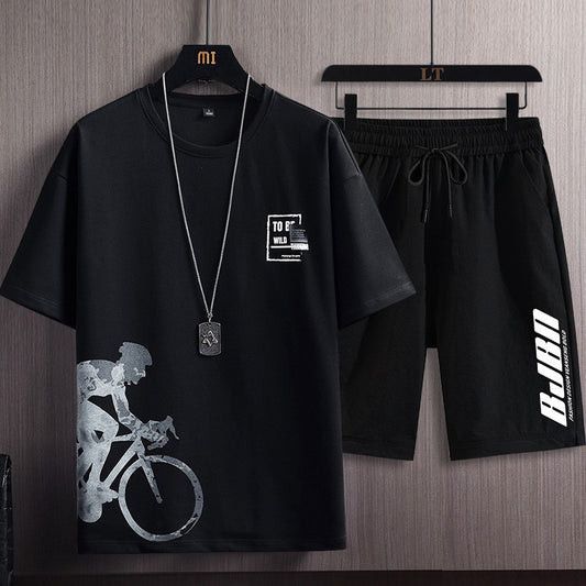 Conjunto Deportivo Dos Piezas Slim Fit Tallas Grandes con Estampado Trendy - Image 2