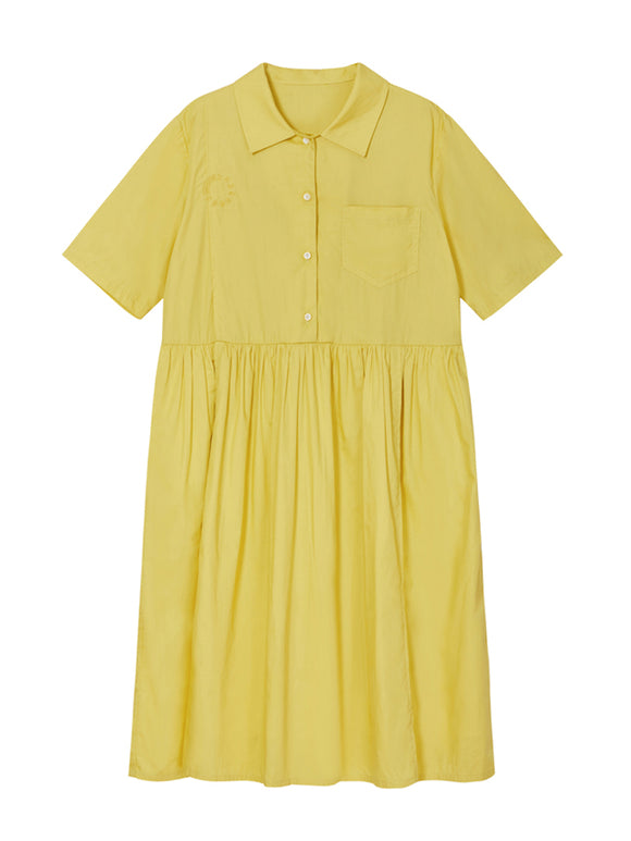 Falda-Blusa Escolar de Algodón Manga Corta