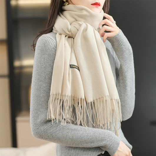 Bufanda Reversible de Cachemira para Mujer - Elegancia Dual - Image 10