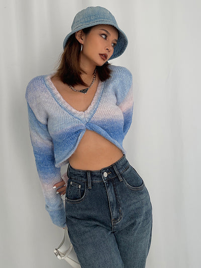 Suéter Oversize Cuello V Suave y Cómodo para Mujer - Image 8