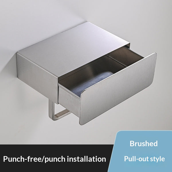 Organizador de Baño Negro con Repisa para Papel Higiénico y Toallitas - Image 5